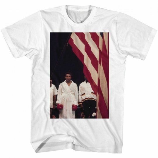 Muhammad Ali A Flag White Adult T-Shirt