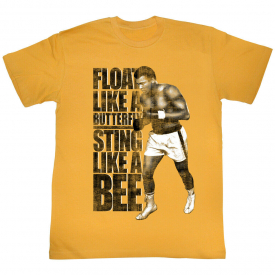 Muhammad Ali Like A Bee Adult T-Shirt Tee