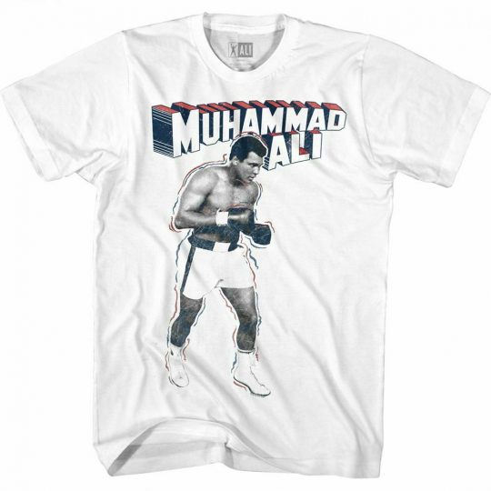 Muhammad Ali Super Ali White Adult T-Shirt