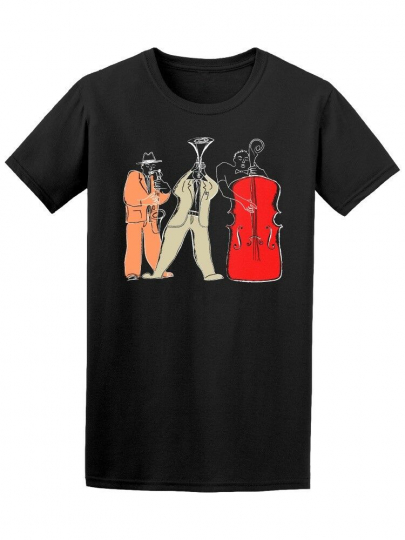 Music Jazz Band Illustration Men's Tee -Image by Shutterstock