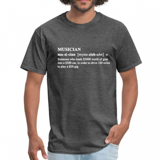 Musician Definition Music Band Men's T-Shirt
