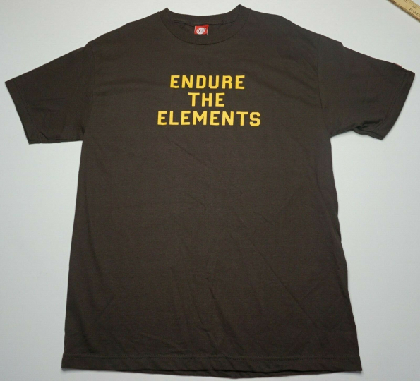 NEW Element Skateboarding Streetwear Men's Large ENDURE THE ELEMENTS T-Shirt