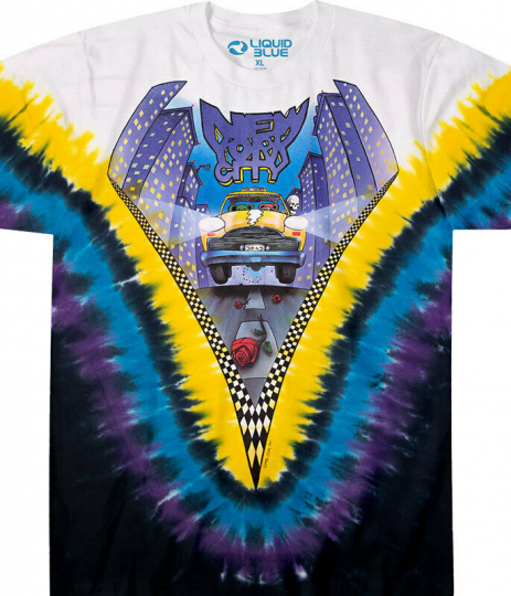 NEW Grateful Dead Tie Dye T-Shirt NYC Taxi MSG Liquid Blue Hippie Deadhead S XL