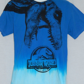 NEW Jurassic World movie Poster Dinosaur Figure T-Rex Tie Die Shirt Mens S M 2XL