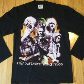 NOS vintage 1999 SEIKIMA II long sleeve t shirt M black 90s X Japan metal demon