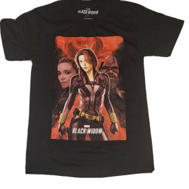 NWOT Marvel Comics Black Widow Movie Poster t-shirt Size S Scarlett Johansson