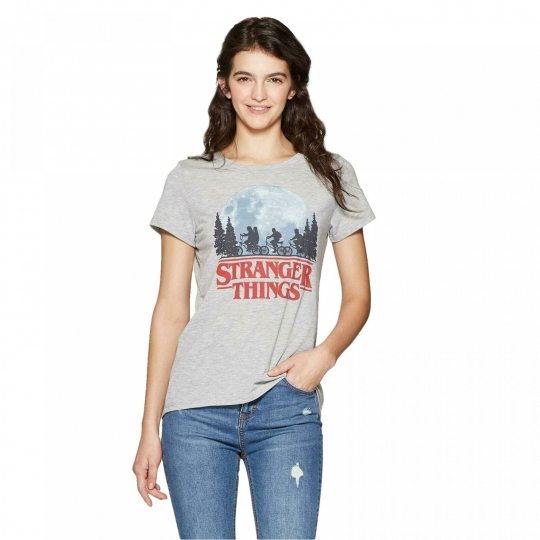 NWT Stranger Things Women's Short Sleeve Logo T-Shirt. 4J0JST0198