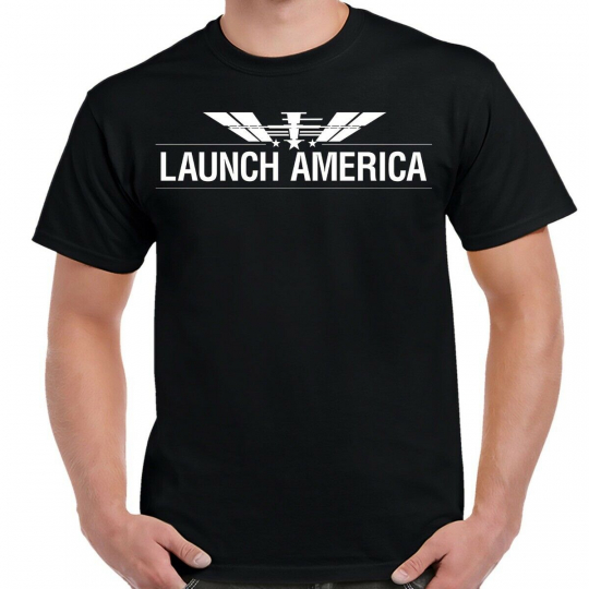 Nasa Launch America White Logo Shirt