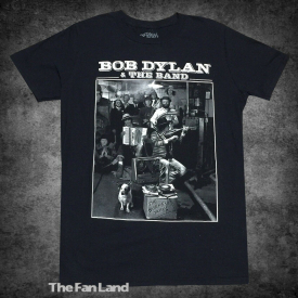 New Bob Dylan & The Band The Basement Tapes 1975 Mens Vintage T-Shirt