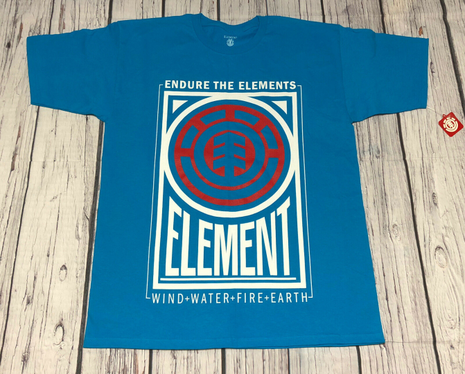 New Element Skateboard Graphic Teal Short Sleeve T-Shirt Men’s Size Large