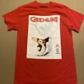 New Gremlins Gizmo Tshirt Cotton Tee Vintage Men Women Red Size Medium, M
