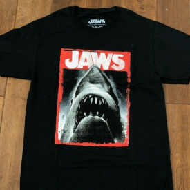 New Jaws Classic Movie Shark Men’s Short Sleeve Graphic T-Shirt, up to size 3XL