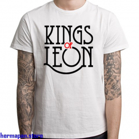 New Kings Of Leon Logo Rock Band Men’s White T-Shirt Size S to 3XL