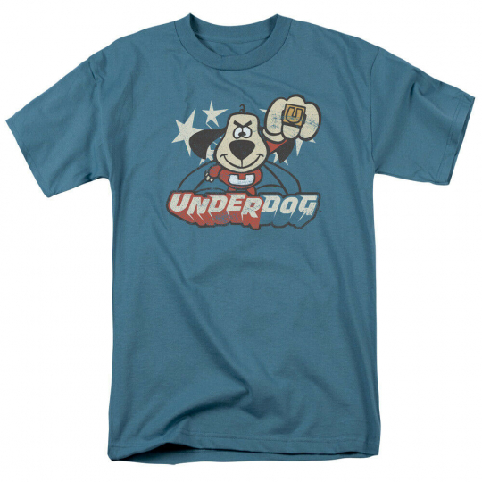 New Licensed Underdog Cartoon Flying Logo Vintage Style T-Shirt S-5XL