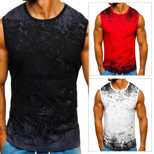 New Men's Sports Muscle Sleeveless Vests  Gym Training T Shirt Tank Tops Summer