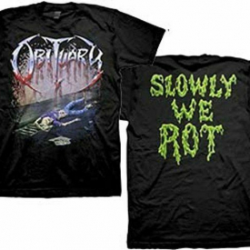 New Obituary Slowly We Rot Album Cover Death Metal Shirt (SML-3XL) badhabitmerch