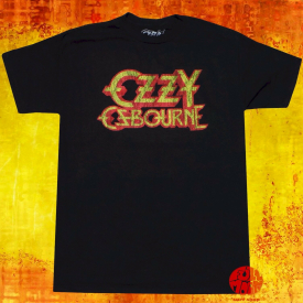 New Ozzy Ozbourne Classic Black Vintage Concert Band T-shirt