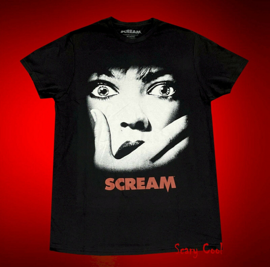 New Scream Poster Horror Movie 1996 Mens Vintage T-Shirt