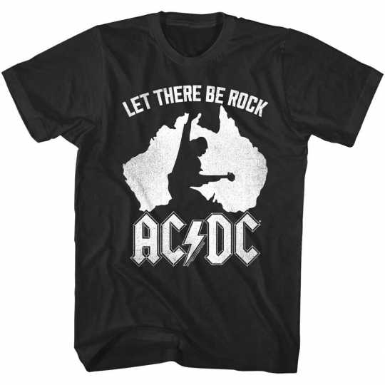 OFFICIAL ACDC Australia Tour Men's T Shirt Let There Be Rock Music Band Merch