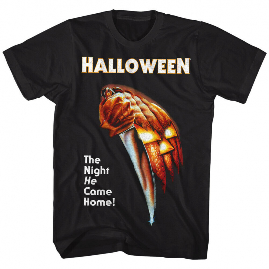 OFFICIAL Halloween Horror Movie Poster Men's T-shirt The Night HE Came Home
