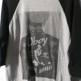 Obey Date With Death Tee Shirt (Size Large)