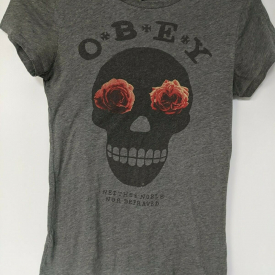 Obey  T-shirt Gray Size M