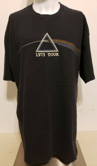PINK FLOYD 1973 Tour Black T-Shirt. Sz. XL