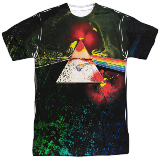 PINK FLOYD DARK SIDE OF THE MOON Front Print Men's Graphic Band Tee Shirt SM-3XL
