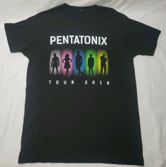 Pentatonix World Tour 2016 Size Adult Medium Black T-Shirt Band Concert Tee A10
