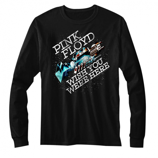 Pink Floyd WYWH T-Shirt In Space Adult Long Sleeve Black Rock Music  in SM - 2XL