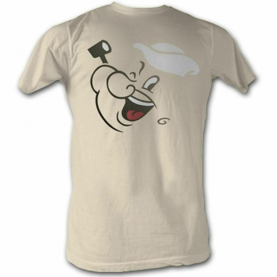 Popeye Popface Natural Adult T-Shirt