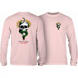 Powell Peralta Skateboard Longsleeve Shirt McGill Skull and Snake Light Pink