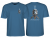 Powell Peralta Skull And Sword Slate Blue Ray Rodriguez Bones Brigade T-Shirt