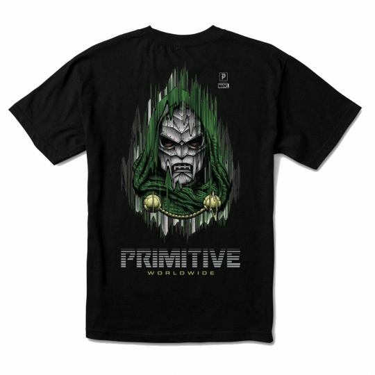 Primitive Men's Doom Short Sleeve T Shirt Black Clothing Apparel Skateboading...