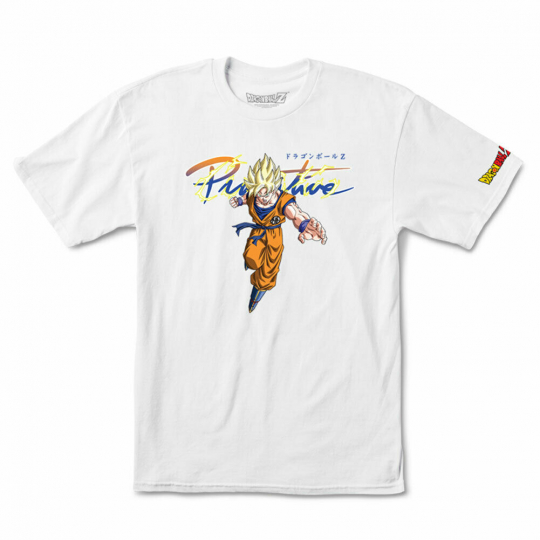 Primitive Skate x Dragon Ball Z Men's Nuevo Goku Saiyan Short Sleeve T Shirt ...