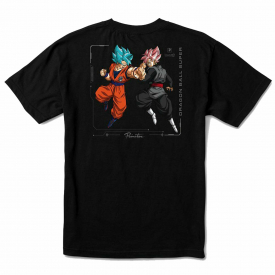 Primitive x Dragon Ball Super Men’s Goku Versus Short Sleeve T Shirt Black Cl…