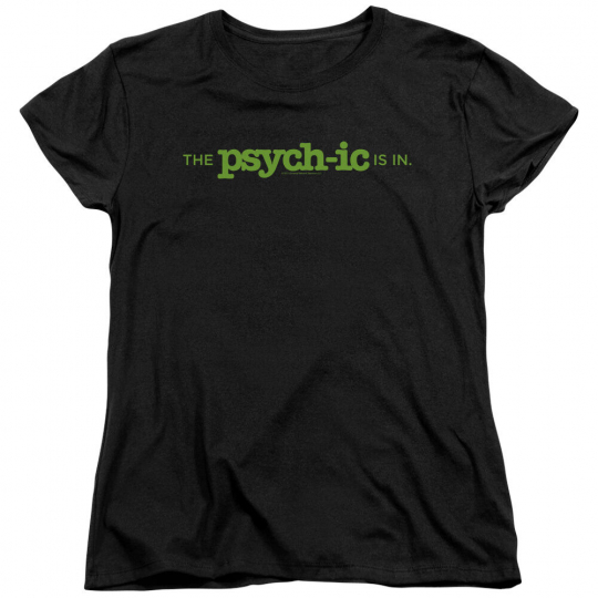Psych TV Show THE PSYCH-IC IS IN Licensed Women's T-Shirt All Sizes