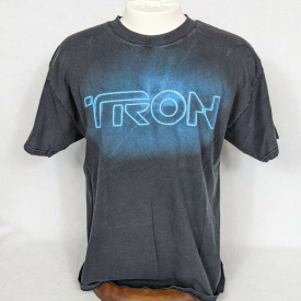 🔥 RARE Tron 2010 Movie Promo Mens T Shirt Disney Size Large daft punk