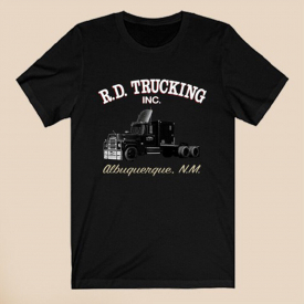 R.D. Trucking Logo Convoy Movie Men’s Black T-Shirt Size S-3XL