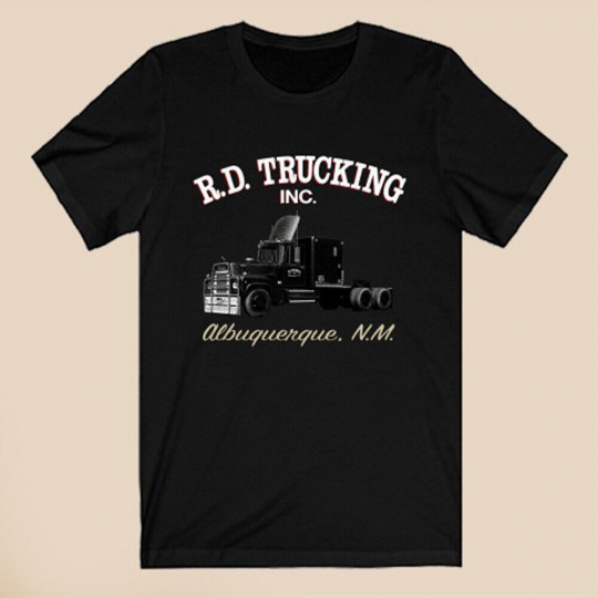 R.D. Trucking Logo Convoy Movie Men's Black T-Shirt Size S-3XL