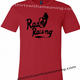 Rad Racing Movie t shirt 1980s Bmx Bicycle hell track Cru unisex shirt XS-4XL