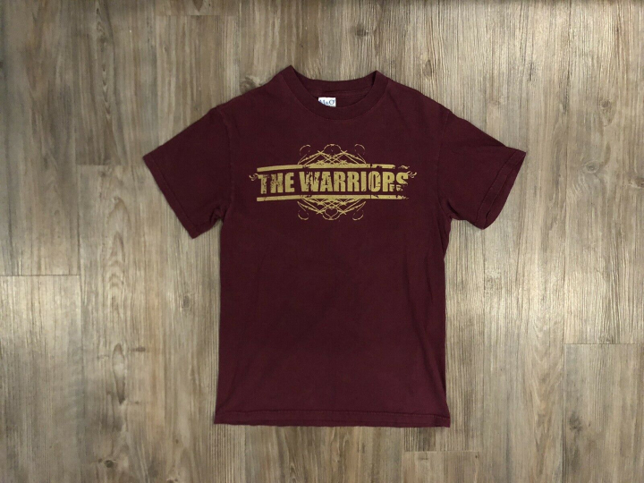 Rare VTG The Warriors Hardcore Punk Band Burgandy T-shirt Men’s Size Small S