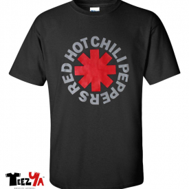 Red Hot Chili Peppers T-Shirt Funk Rock Music Band Classic LogoTee