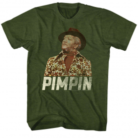 Redd Foxx 1970’s Actor Comedian Retro Vintage Style Pimpin Adult T-Shirt