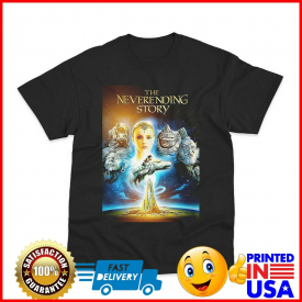 Retro Movie Poster Inspired By The Never Ending Story DTG Printed T-Shirt M-4XL