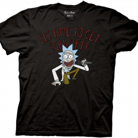 Rick and Morty It’s Time to Get Schwifty Mens Adult T-Shirt Unisex Tee