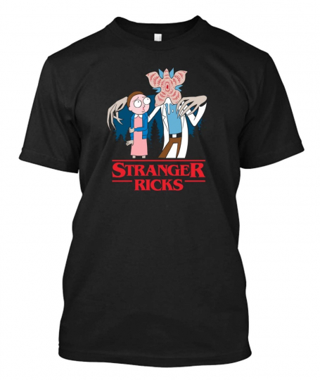 Rick and Morty Stranger Ricks  - custom t-shirt tee