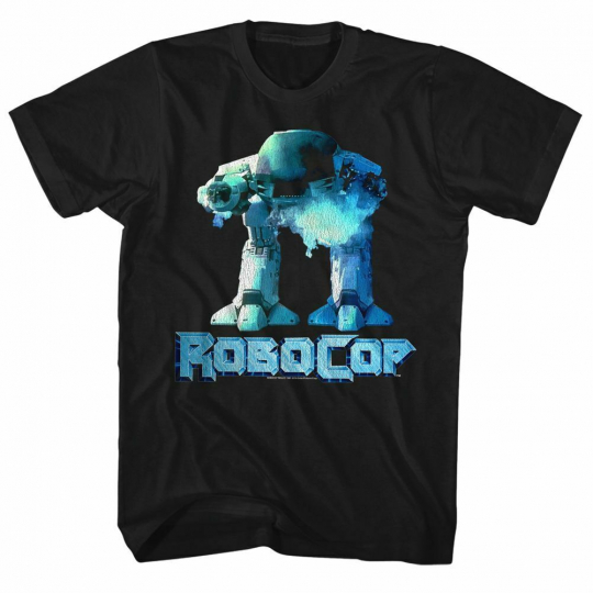 Robocop Robot Black T-Shirt