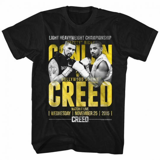 Rocky Conlan vs Creed Black T-Shirt