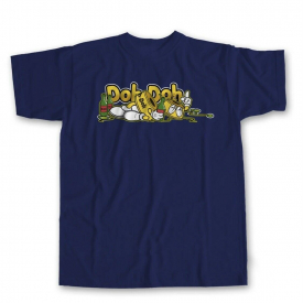 SHORTY’S Skateboards Yellow Doh Dohs Navy T (Large)